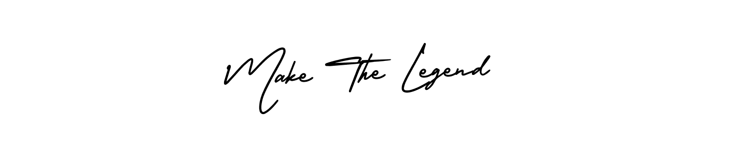 How to Draw Make The Legend signature style? AmerikaSignatureDemo-Regular is a latest design signature styles for name Make The Legend. Make The Legend signature style 3 images and pictures png