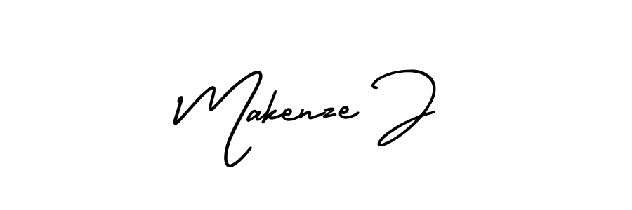 Also we have Makenze J name is the best signature style. Create professional handwritten signature collection using AmerikaSignatureDemo-Regular autograph style. Makenze J signature style 3 images and pictures png