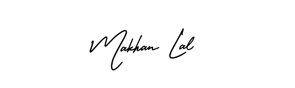 Use a signature maker to create a handwritten signature online. With this signature software, you can design (AmerikaSignatureDemo-Regular) your own signature for name Makhan Lal. Makhan Lal signature style 3 images and pictures png
