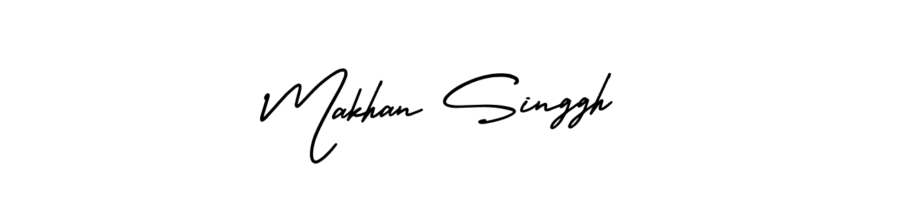 Makhan Singgh stylish signature style. Best Handwritten Sign (AmerikaSignatureDemo-Regular) for my name. Handwritten Signature Collection Ideas for my name Makhan Singgh. Makhan Singgh signature style 3 images and pictures png