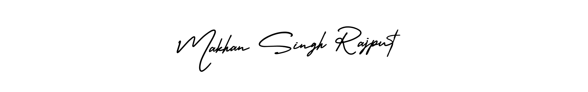 How to make Makhan Singh Rajput name signature. Use AmerikaSignatureDemo-Regular style for creating short signs online. This is the latest handwritten sign. Makhan Singh Rajput signature style 3 images and pictures png
