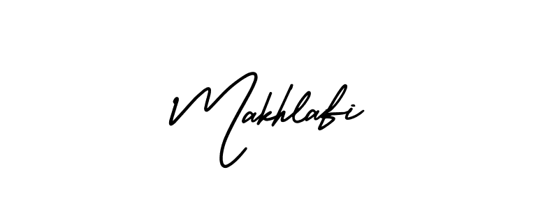 Create a beautiful signature design for name Makhlafi. With this signature (AmerikaSignatureDemo-Regular) fonts, you can make a handwritten signature for free. Makhlafi signature style 3 images and pictures png