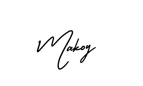 Use a signature maker to create a handwritten signature online. With this signature software, you can design (AmerikaSignatureDemo-Regular) your own signature for name Makoy. Makoy signature style 3 images and pictures png