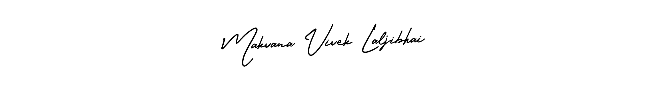 Also You can easily find your signature by using the search form. We will create Makvana Vivek Laljibhai name handwritten signature images for you free of cost using AmerikaSignatureDemo-Regular sign style. Makvana Vivek Laljibhai signature style 3 images and pictures png