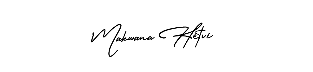 Design your own signature with our free online signature maker. With this signature software, you can create a handwritten (AmerikaSignatureDemo-Regular) signature for name Makwana Hetvi. Makwana Hetvi signature style 3 images and pictures png