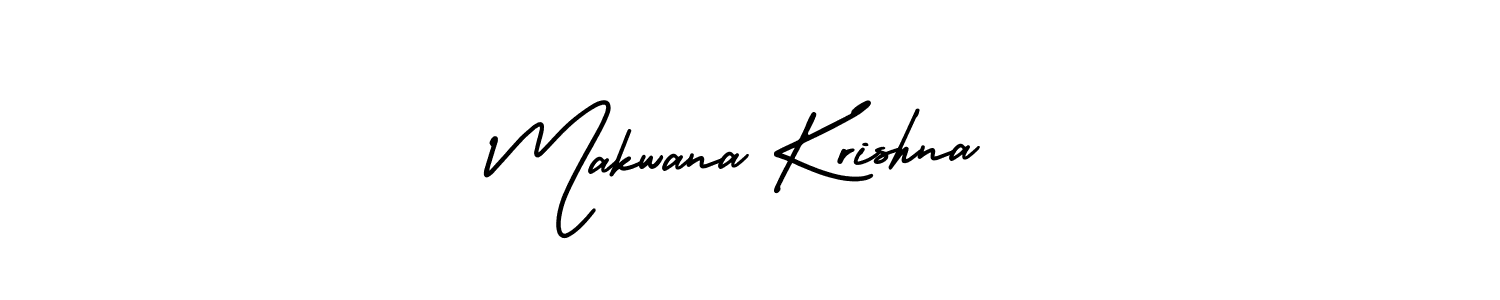 How to Draw Makwana Krishna signature style? AmerikaSignatureDemo-Regular is a latest design signature styles for name Makwana Krishna. Makwana Krishna signature style 3 images and pictures png