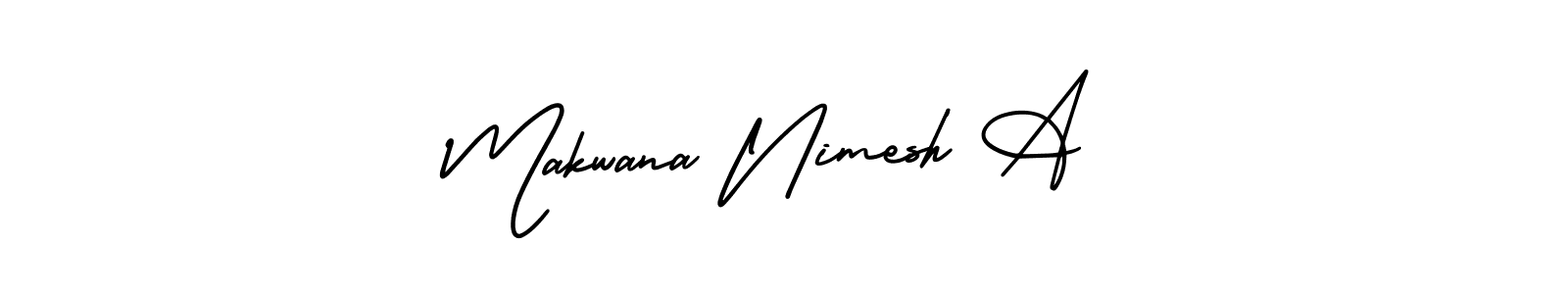 Once you've used our free online signature maker to create your best signature AmerikaSignatureDemo-Regular style, it's time to enjoy all of the benefits that Makwana Nimesh A name signing documents. Makwana Nimesh A signature style 3 images and pictures png