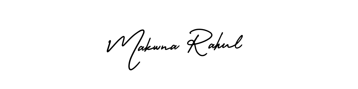 Makwna Rahul stylish signature style. Best Handwritten Sign (AmerikaSignatureDemo-Regular) for my name. Handwritten Signature Collection Ideas for my name Makwna Rahul. Makwna Rahul signature style 3 images and pictures png