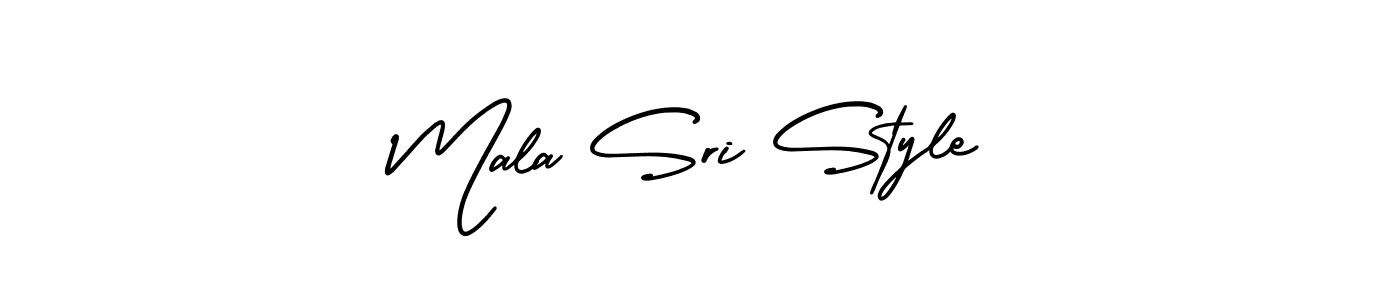 You should practise on your own different ways (AmerikaSignatureDemo-Regular) to write your name (Mala Sri Style) in signature. don't let someone else do it for you. Mala Sri Style signature style 3 images and pictures png