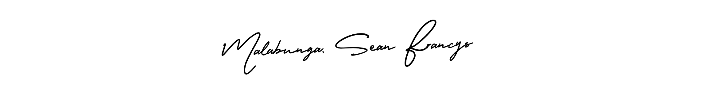 It looks lik you need a new signature style for name Malabunga, Sean Francys. Design unique handwritten (AmerikaSignatureDemo-Regular) signature with our free signature maker in just a few clicks. Malabunga, Sean Francys signature style 3 images and pictures png