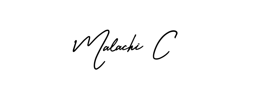 Also You can easily find your signature by using the search form. We will create Malachi C name handwritten signature images for you free of cost using AmerikaSignatureDemo-Regular sign style. Malachi C signature style 3 images and pictures png