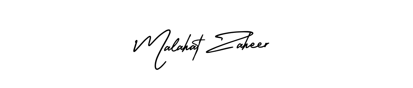 Malahat Zaheer stylish signature style. Best Handwritten Sign (AmerikaSignatureDemo-Regular) for my name. Handwritten Signature Collection Ideas for my name Malahat Zaheer. Malahat Zaheer signature style 3 images and pictures png