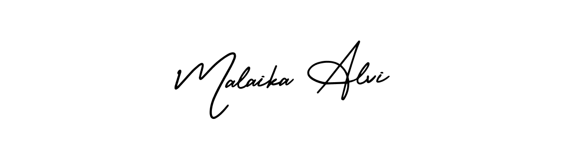 How to make Malaika Alvi signature? AmerikaSignatureDemo-Regular is a professional autograph style. Create handwritten signature for Malaika Alvi name. Malaika Alvi signature style 3 images and pictures png