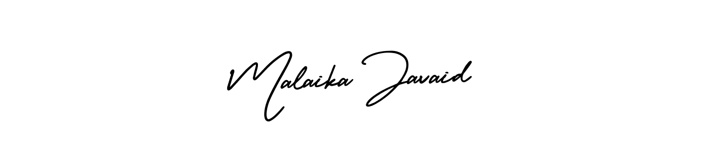 Use a signature maker to create a handwritten signature online. With this signature software, you can design (AmerikaSignatureDemo-Regular) your own signature for name Malaika Javaid. Malaika Javaid signature style 3 images and pictures png