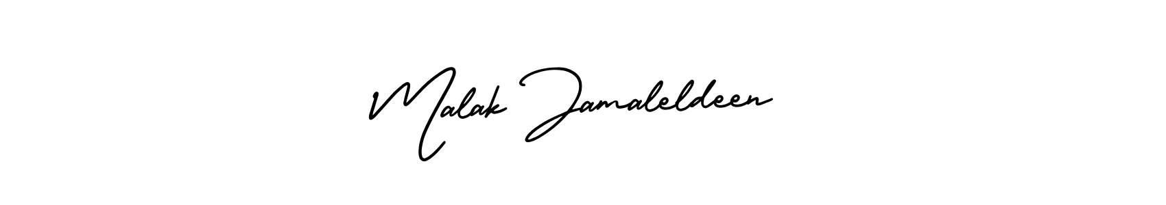 Similarly AmerikaSignatureDemo-Regular is the best handwritten signature design. Signature creator online .You can use it as an online autograph creator for name Malak Jamaleldeen. Malak Jamaleldeen signature style 3 images and pictures png