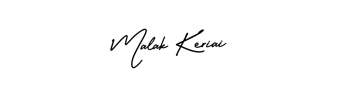 How to make Malak Keriai signature? AmerikaSignatureDemo-Regular is a professional autograph style. Create handwritten signature for Malak Keriai name. Malak Keriai signature style 3 images and pictures png