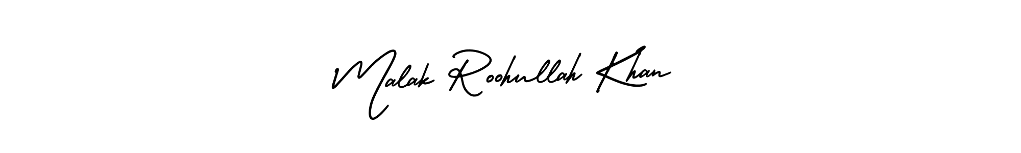 How to make Malak Roohullah Khan name signature. Use AmerikaSignatureDemo-Regular style for creating short signs online. This is the latest handwritten sign. Malak Roohullah Khan signature style 3 images and pictures png