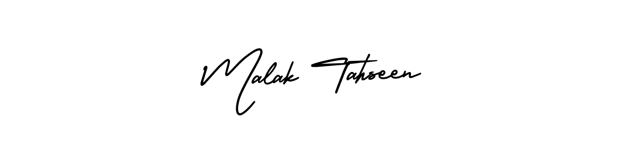 This is the best signature style for the Malak Tahseen name. Also you like these signature font (AmerikaSignatureDemo-Regular). Mix name signature. Malak Tahseen signature style 3 images and pictures png