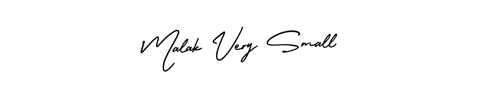 How to make Malak Very Small signature? AmerikaSignatureDemo-Regular is a professional autograph style. Create handwritten signature for Malak Very Small name. Malak Very Small signature style 3 images and pictures png