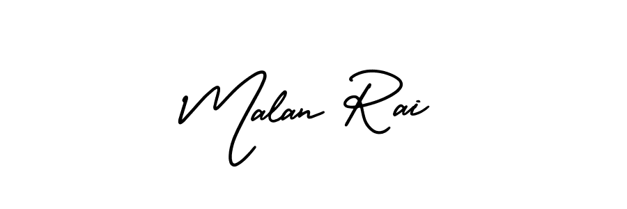 Create a beautiful signature design for name Malan Rai. With this signature (AmerikaSignatureDemo-Regular) fonts, you can make a handwritten signature for free. Malan Rai signature style 3 images and pictures png