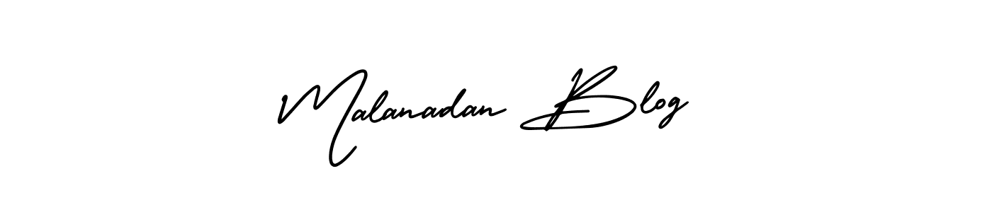 How to make Malanadan Blog signature? AmerikaSignatureDemo-Regular is a professional autograph style. Create handwritten signature for Malanadan Blog name. Malanadan Blog signature style 3 images and pictures png