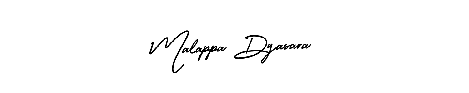 How to make Malappa Dyasara signature? AmerikaSignatureDemo-Regular is a professional autograph style. Create handwritten signature for Malappa Dyasara name. Malappa Dyasara signature style 3 images and pictures png