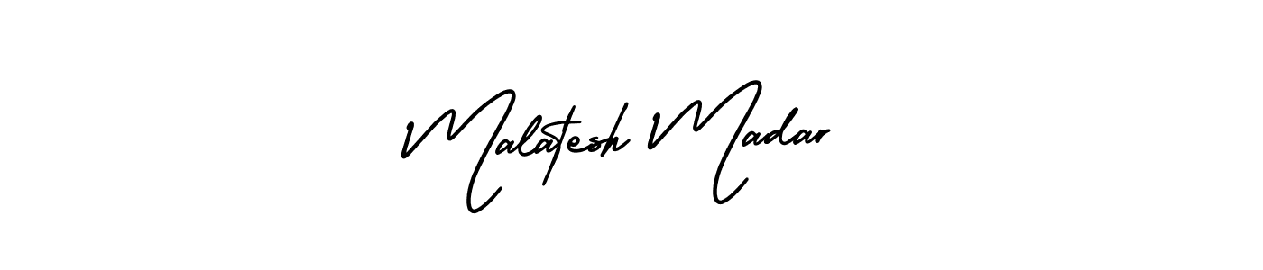 AmerikaSignatureDemo-Regular is a professional signature style that is perfect for those who want to add a touch of class to their signature. It is also a great choice for those who want to make their signature more unique. Get Malatesh Madar name to fancy signature for free. Malatesh Madar signature style 3 images and pictures png