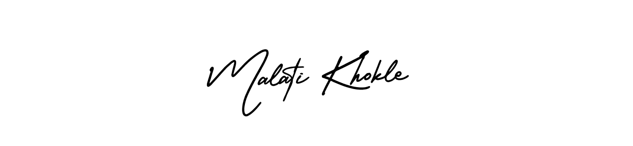 You can use this online signature creator to create a handwritten signature for the name Malati Khokle. This is the best online autograph maker. Malati Khokle signature style 3 images and pictures png