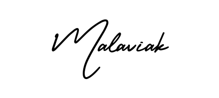 A classic penmanship look for Malaviak. The AmerikaSignatureDemo-Regular font brings timeless elegance and confidence to every signed document. Malaviak signature style 3 images and pictures png