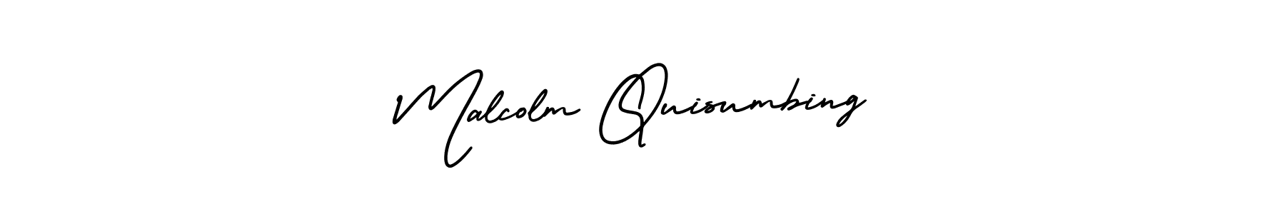 Also we have Malcolm Quisumbing name is the best signature style. Create professional handwritten signature collection using AmerikaSignatureDemo-Regular autograph style. Malcolm Quisumbing signature style 3 images and pictures png