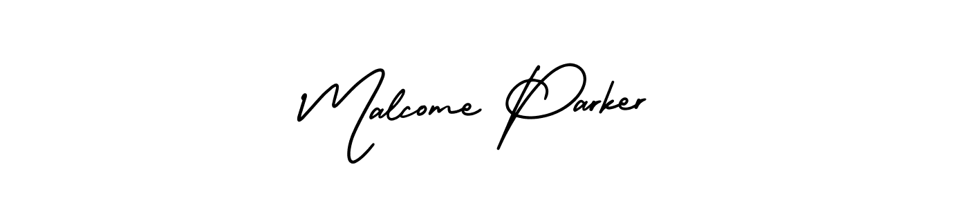 This is the best signature style for the Malcome Parker name. Also you like these signature font (AmerikaSignatureDemo-Regular). Mix name signature. Malcome Parker signature style 3 images and pictures png