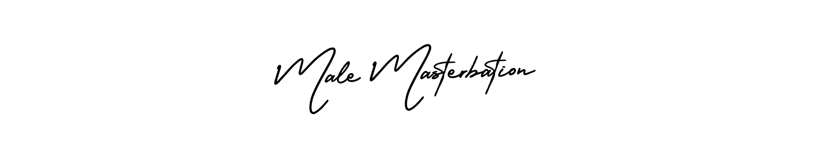 Use a signature maker to create a handwritten signature online. With this signature software, you can design (AmerikaSignatureDemo-Regular) your own signature for name Male Masterbation. Male Masterbation signature style 3 images and pictures png