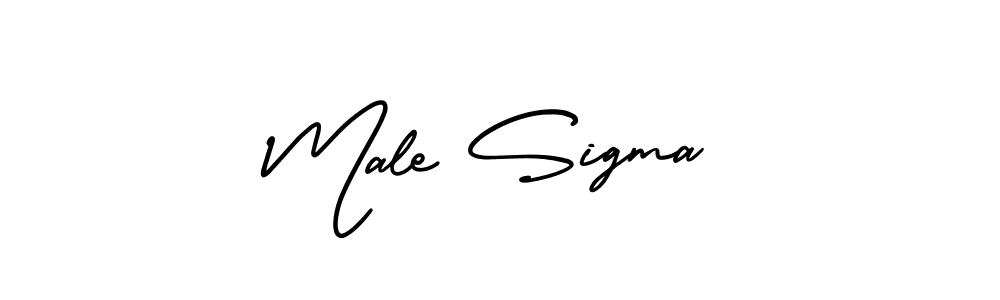 Also we have Male Sigma name is the best signature style. Create professional handwritten signature collection using AmerikaSignatureDemo-Regular autograph style. Male Sigma signature style 3 images and pictures png
