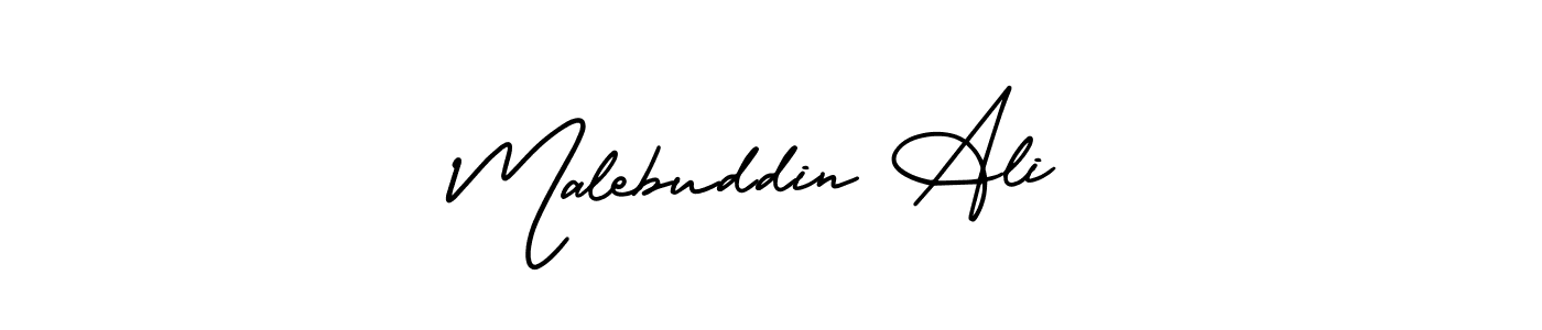 Make a beautiful signature design for name Malebuddin Ali. Use this online signature maker to create a handwritten signature for free. Malebuddin Ali signature style 3 images and pictures png