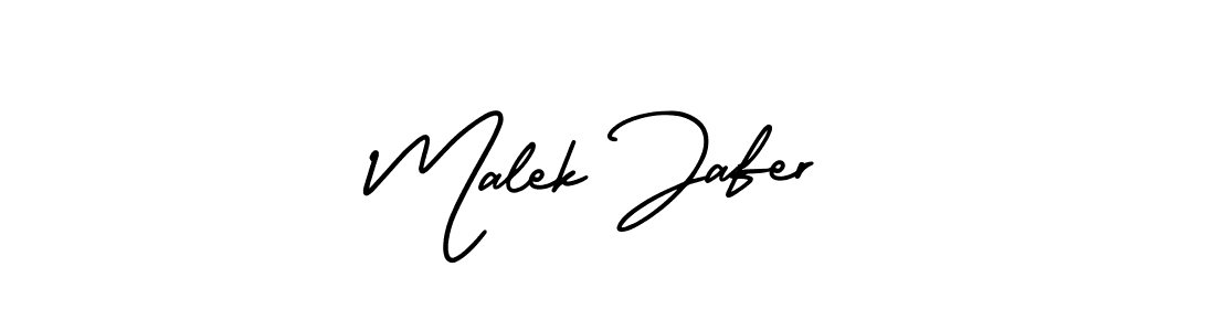 Malek Jafer stylish signature style. Best Handwritten Sign (AmerikaSignatureDemo-Regular) for my name. Handwritten Signature Collection Ideas for my name Malek Jafer. Malek Jafer signature style 3 images and pictures png
