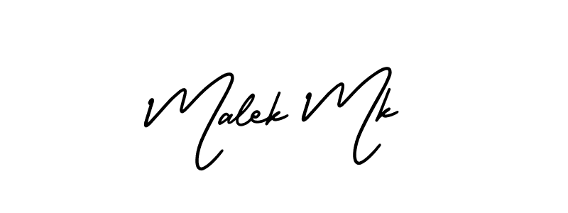 AmerikaSignatureDemo-Regular is a professional signature style that is perfect for those who want to add a touch of class to their signature. It is also a great choice for those who want to make their signature more unique. Get Malek Mk name to fancy signature for free. Malek Mk signature style 3 images and pictures png