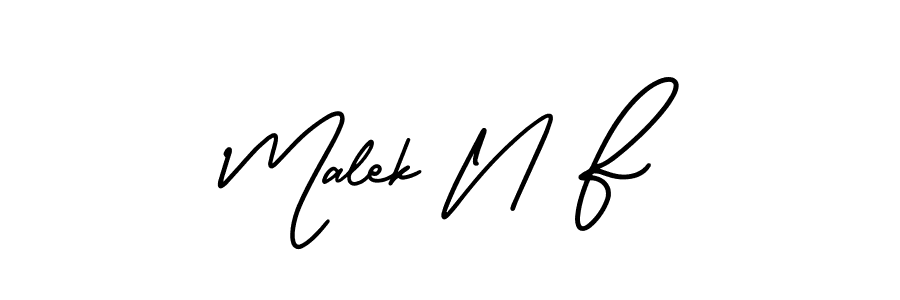 Best and Professional Signature Style for Malek N F. AmerikaSignatureDemo-Regular Best Signature Style Collection. Malek N F signature style 3 images and pictures png