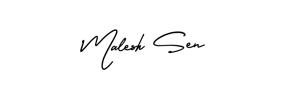 Make a beautiful signature design for name Malesh Sen. Use this online signature maker to create a handwritten signature for free. Malesh Sen signature style 3 images and pictures png