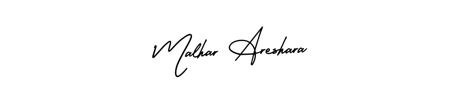 Best and Professional Signature Style for Malhar Areshara. AmerikaSignatureDemo-Regular Best Signature Style Collection. Malhar Areshara signature style 3 images and pictures png