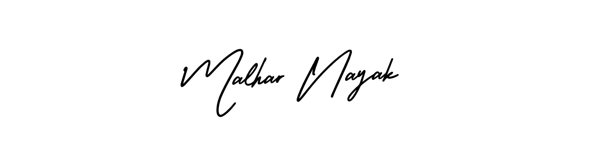 This is the best signature style for the Malhar Nayak name. Also you like these signature font (AmerikaSignatureDemo-Regular). Mix name signature. Malhar Nayak signature style 3 images and pictures png