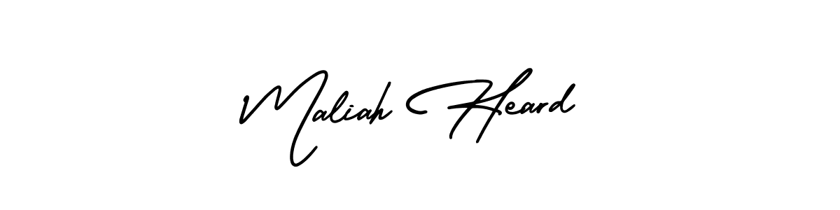 How to Draw Maliah Heard signature style? AmerikaSignatureDemo-Regular is a latest design signature styles for name Maliah Heard. Maliah Heard signature style 3 images and pictures png