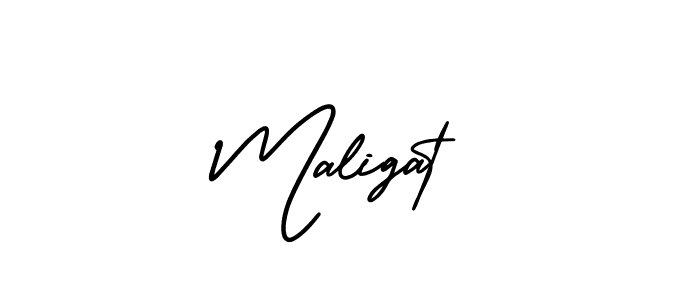 How to make Maligat signature? AmerikaSignatureDemo-Regular is a professional autograph style. Create handwritten signature for Maligat name. Maligat signature style 3 images and pictures png