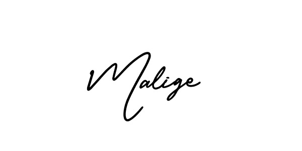 Make a beautiful signature design for name Malige. Use this online signature maker to create a handwritten signature for free. Malige signature style 3 images and pictures png