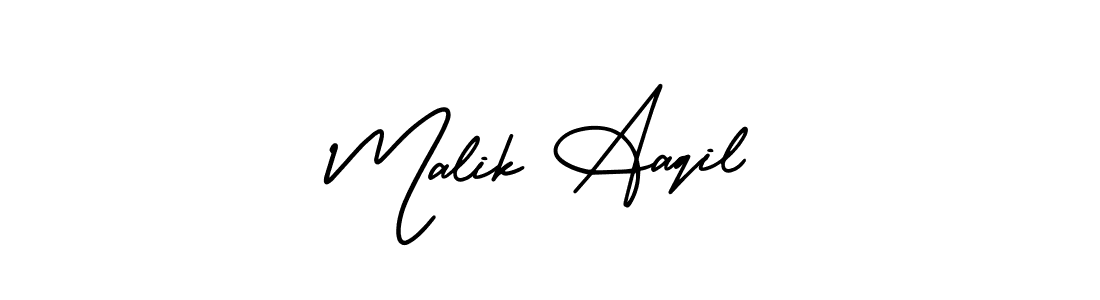 Similarly AmerikaSignatureDemo-Regular is the best handwritten signature design. Signature creator online .You can use it as an online autograph creator for name Malik Aaqil. Malik Aaqil signature style 3 images and pictures png