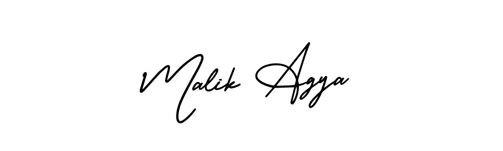 Make a beautiful signature design for name Malik Agya. Use this online signature maker to create a handwritten signature for free. Malik Agya signature style 3 images and pictures png