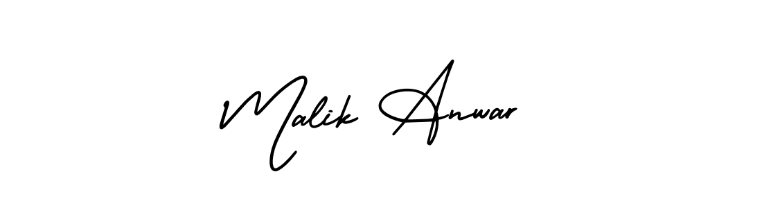 It looks lik you need a new signature style for name Malik Anwar. Design unique handwritten (AmerikaSignatureDemo-Regular) signature with our free signature maker in just a few clicks. Malik Anwar signature style 3 images and pictures png