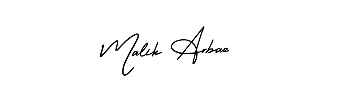 Create a beautiful signature design for name Malik Arbaz. With this signature (AmerikaSignatureDemo-Regular) fonts, you can make a handwritten signature for free. Malik Arbaz signature style 3 images and pictures png