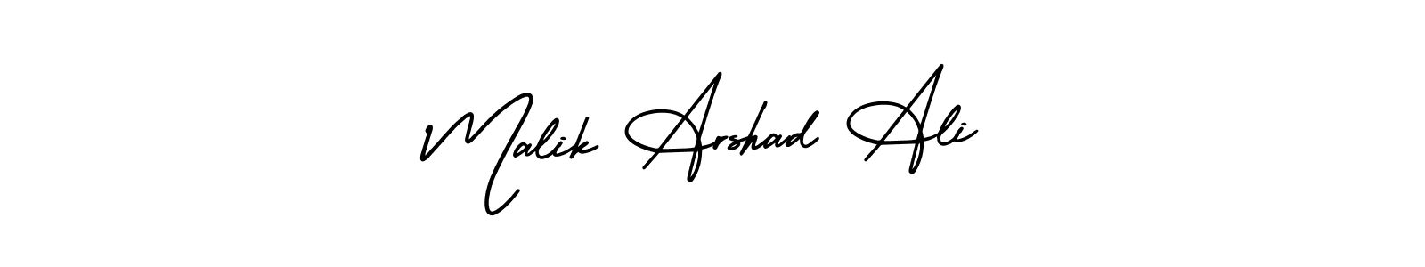 How to make Malik Arshad Ali signature? AmerikaSignatureDemo-Regular is a professional autograph style. Create handwritten signature for Malik Arshad Ali name. Malik Arshad Ali signature style 3 images and pictures png