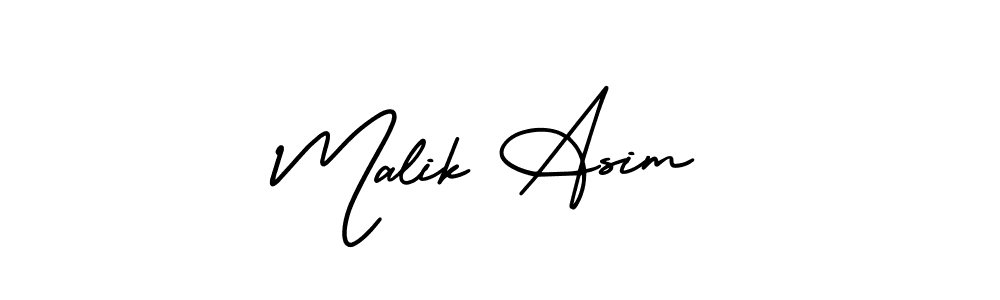 Similarly AmerikaSignatureDemo-Regular is the best handwritten signature design. Signature creator online .You can use it as an online autograph creator for name Malik Asim. Malik Asim signature style 3 images and pictures png