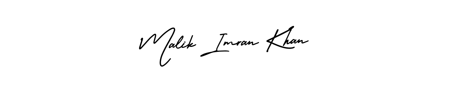 Design your own signature with our free online signature maker. With this signature software, you can create a handwritten (AmerikaSignatureDemo-Regular) signature for name Malik Imran Khan. Malik Imran Khan signature style 3 images and pictures png